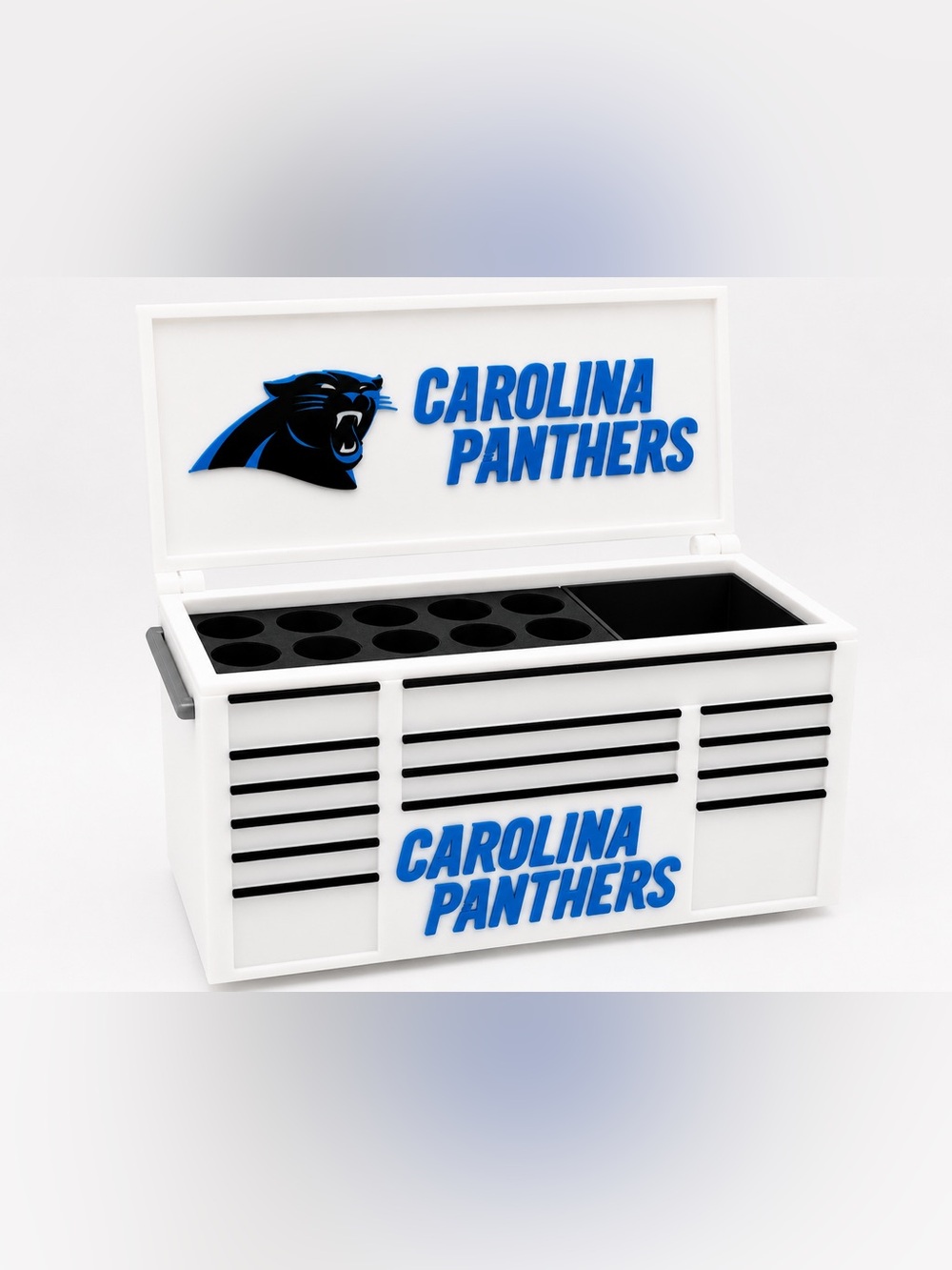 Carolina Panthers Mini Toolbox Pen And Trinket Holder Desk Top Organizer
